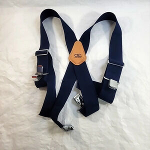 CLC 110BLU Heavy-Duty Work Suspenders, Elastic Straps